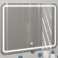 Opadiris Мебель для ванной Элеганс 80 с зеркалом подвесная белая матовая – фотография-8