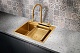 Milacio Мойка кухонная Denia 57 Steel со смесителем золото – картинка-11