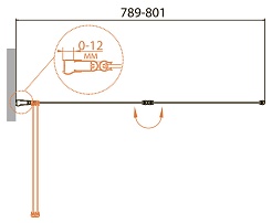 Cezares Шторка на ванну Relax RELAX-V-2-80/140-C-Bi 80 профиль белый стекло прозрачное – фотография-3