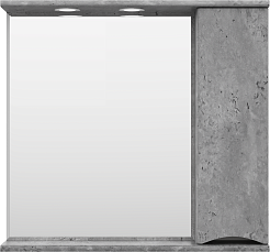 Misty Мебель для ванной Атлантик 80 R 2 ящика серый камень – фотография-4