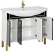 Aquanet Мебель для ванной "Честер 105" черный/золото – фотография-18
