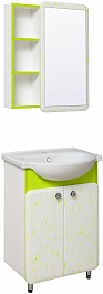 Runo Мебель для ванной Капри 55 салатовая – фотография-1