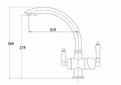 Zorg Смеситель для кухни "Clean Water ZR 327 YF" Nicel – фотография-2