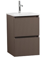 BelBagno Тумба с раковиной Uno mini 40 подвесная Бежевый матовый с раковиной BB-8099-3-40
