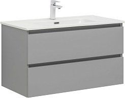 Aquanet Мебель для ванной Вега 2.0 90 Flat подвесная мисти грин матовая – фотография-4
