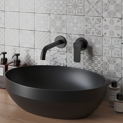 Paini Смеситель для раковины Viva Style P4YO208 встраиваемый, черный – фотография-2