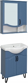Runo Мебель для ванной Марсель 65 синяя – фотография-1