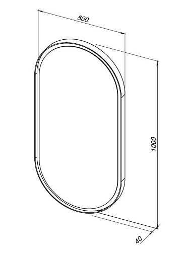 Allen Brau Зеркало Infinity 50 1.21016.BL черный – фотография-10