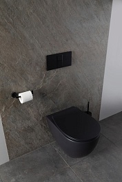 Allen Brau Чаша подвесного унитаза Reality 4.32006.31 чёрный матовый – фотография-11