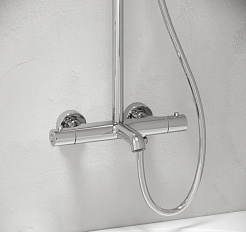 Sancos Душевая система Game с изливом и термостатом хром SC3001LCH – фотография-4