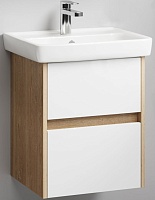 Aqwella Тумба с раковиной Сити 50 дуб балтийский