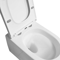 Azario Унитаз подвесной Blanco AZ-9003WT безободковый белый – фотография-10