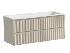 Sancos Тумба с раковиной Snob R 120 beige soft раковина CN7016 – фотография-1