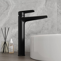 Teymi Смеситель для раковины чаши Kati T10218 черный матовый – фотография-8