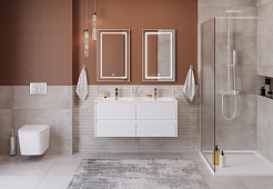 BelBagno Тумба с раковиной Kraft 120-2 Bianco Opaco – фотография-11