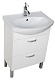 Aquanet Тумба с раковиной "Алькона 60" белая (2 ящика) – картинка-9