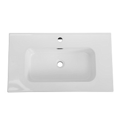 Cezares Тумба с раковиной Eco Cer-N 80 sapfiro CZR-8095-80 ручки матовые чёрные – фотография-6