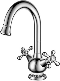 D&K Смеситель "Hercules Hessen DA1422441" для кухонной мойки – фотография-1