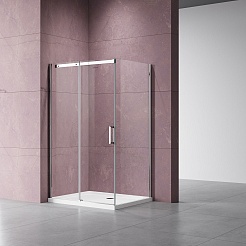 Vincea Душевой уголок Dice 130x100 VSR-4D1013CL профиль хром стекло прозрачное – фотография-3