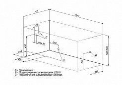 Aquanet Акриловая ванна Bright 145x70 – фотография-6