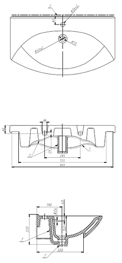 ValenHouse Тумба с раковиной Эллина 85 кальяри, фурнитура бронза – картинка-5