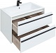 Aquanet Мебель для ванной Lino 80 подвесная белая матовая – картинка-21