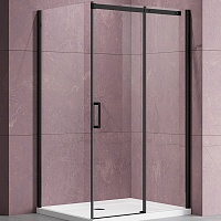 Vincea Душевой уголок Dice 140x100 VSR-4D1014CLB профиль черный стекло прозрачное