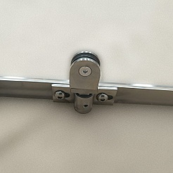 Triton Душевой уголок Терра-Графит 120x90 стекло прозрачное профиль графит – фотография-5