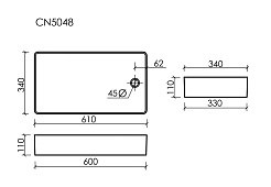 Ceramicanova Мебельная раковина Element 62 CN5048 белая – фотография-9