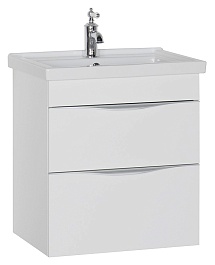 Aquanet Тумба с раковиной "Эвора 60" белая – фотография-1