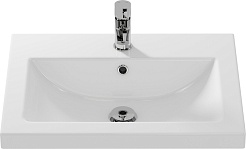 Misty Мебель для ванной Грэй 60 подвесная серый металлик/дуб сонома – фотография-9