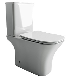 Ceramicanova Унитаз напольный Alfa Rimless CN9002 белый CN9002 – фотография-1