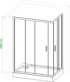 Royal Bath Душевой уголок 120/80 HPD RB 8120 HPD-C – фотография-3