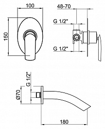 Webert Смеситель для раковины Aria AI830606844081 Talco – фотография-2