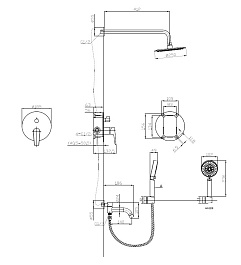 BelBagno Душевая система Ancona ANCONA-VDSET-CRM хром – фотография-2
