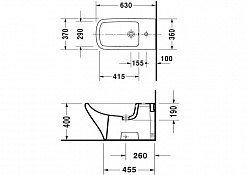 Duravit Биде напольное "DuraStyle" 2283100000 – фотография-2