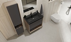 Jorno Шкаф пенал Tossony 25/140 Дуб Самдал/Антрацит Toss.04.140/P/DS-A/JR – фотография-2