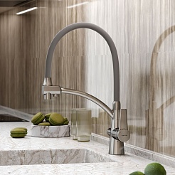 Sancos Смеситель для кухни Eri SC4001BN брашированный никель – фотография-4