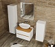 Mixline Мебель для ванной Виктория 90 подвесная белая софт/дуб светлый – картинка-19
