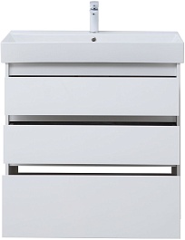 Aquanet Тумба под раковину Nova Lite 85 белая глянцевая – фотография-7