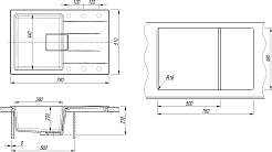 Florentina Мойка кухонная Ривьера 780 черная – фотография-4