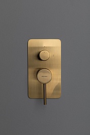 Allen Brau Смеситель для ванны Priority 5.31011-GB (с внутренней частью, 2 выхода) золото – фотография-3