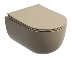 Ceramicanova Подвесной унитаз Modena Rimless CN6063MC капучино матовый