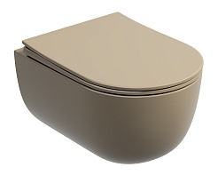 Ceramicanova Подвесной унитаз Modena Rimless CN6063MC капучино матовый – фотография-1