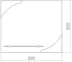Mixline Зеркало Комфорт Лотос 59 – фотография-2