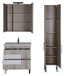 Aquanet Мебель для ванной "Мадейра 80" дуб кантри – фотография-6