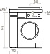 Misty Тумба с раковиной Амур 80 под стиральную машину белая – картинка-15