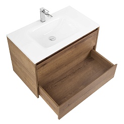 BelBagno Тумба под раковину Kraft 100 подвесная Rovere tabacco – фотография-5