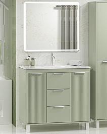 Brevita Мебель для ванной Risacca Pistachio 90 фисташковый – фотография-1