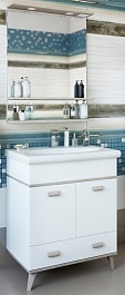 Sanflor Мебель для ванной Бруно 70 белый, орегон – фотография-1